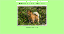 Desktop Screenshot of finsk-spids.spkhund.dk