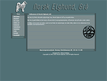 Tablet Screenshot of norsk-elghund.spkhund.dk