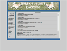 Tablet Screenshot of norsk-buhund.spkhund.dk