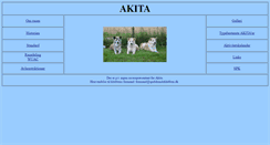 Desktop Screenshot of akita.spkhund.dk