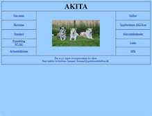 Tablet Screenshot of akita.spkhund.dk